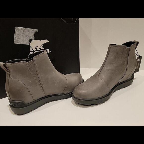 Woman's Boots SOREL Evie™ II Zip Quarry, Grill Color Waterproof Size 9 - Picture 7 of 15